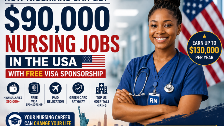 How Nigerians Can Get $90,000 Nursing Jobs in the USA with Free Visa Sponsorship