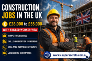 Construction Jobs in the UK – £28,000 to £55,000 with Skilled Worker Visa