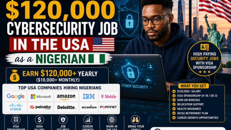How to Get a $120,000 Cybersecurity Job in the USA as a Nigerian