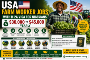 USA Farm Worker Jobs with H-2A Visa for Nigerians – $30,000 to $45,000 Yearly