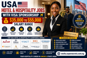 USA Hotel & Hospitality Jobs with Visa Sponsorship – $35,000 to $55,000 Salary Range